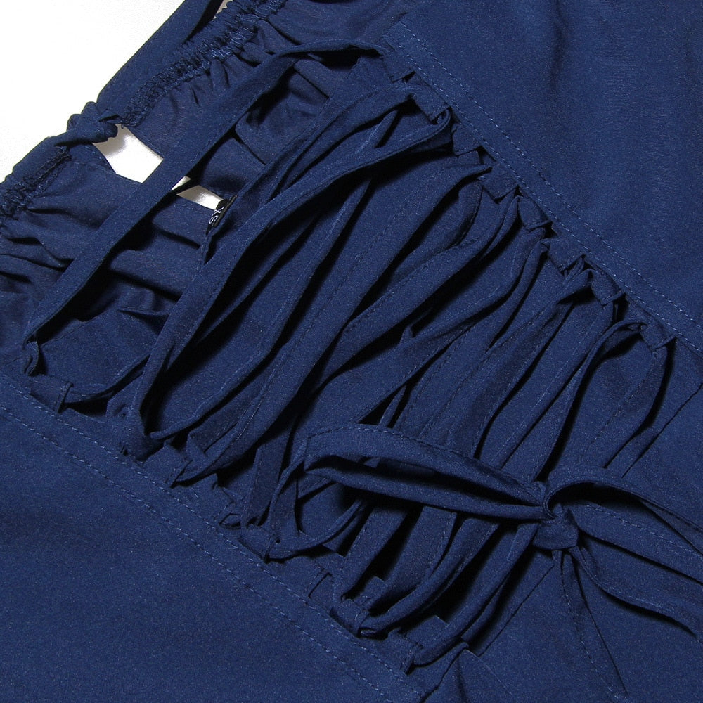 Lace-Up Floral Summer Dress Dresses