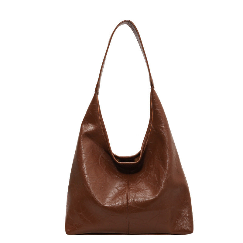 Fashionable Large Capacity Casual Tote Bag Brown Tote Bag