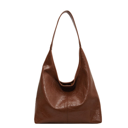 Fashionable Large Capacity Casual Tote Bag Brown Tote Bag