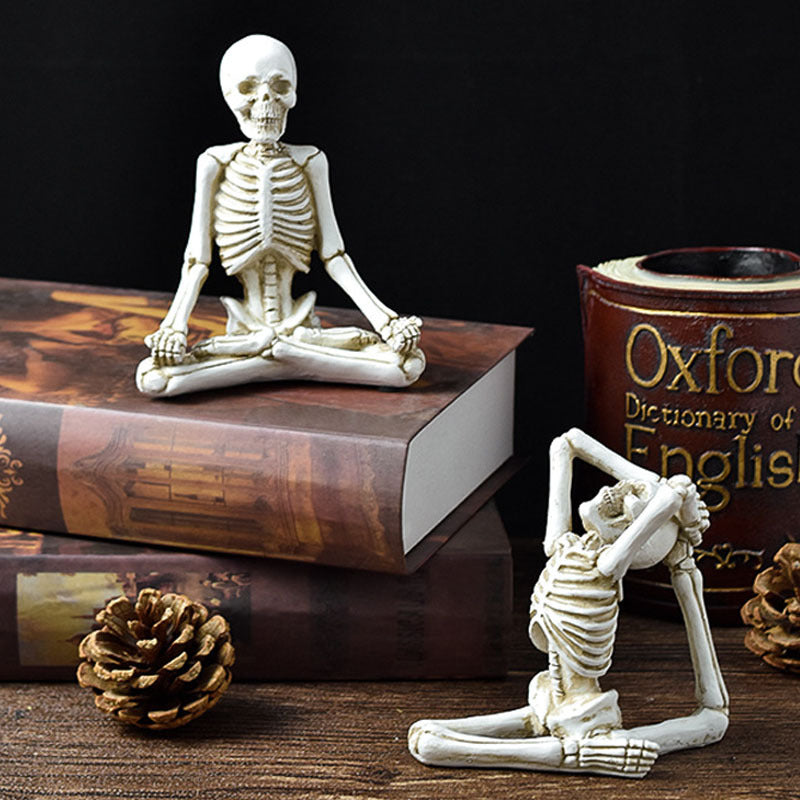 Cool Skeleton Meditation Pose Decor Halloween Decorations