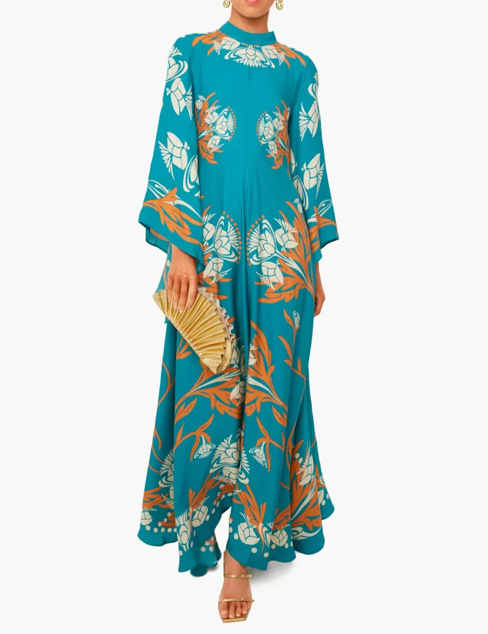 Vintage Stunning Print Maxi Dress Dresses
