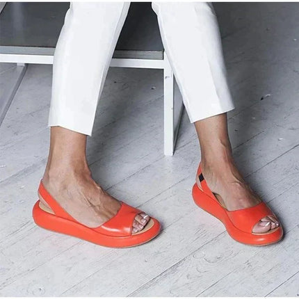 Summer Bliss Annabella | Orthopedic Summer Sandals Orange Orthopedic Sandals