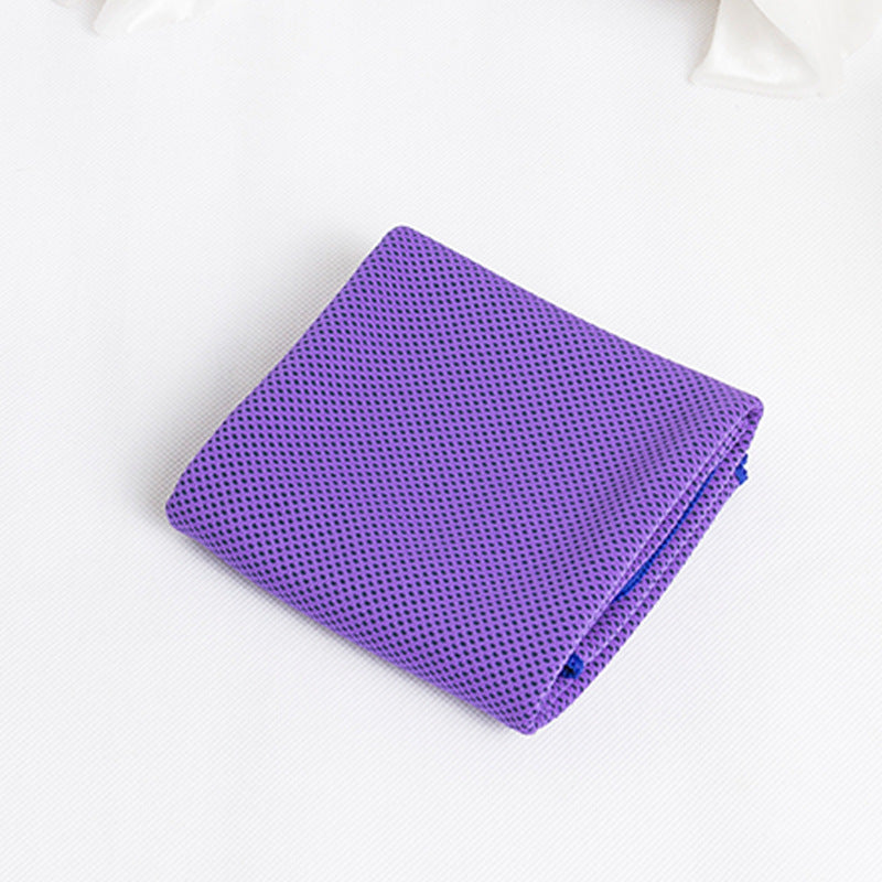 Cooling Sports Towel Microfibe Purple 30x100cm OPP bag towel
