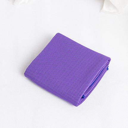 Cooling Sports Towel Microfibe Purple 30x100cm OPP bag towel