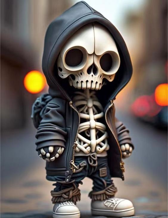 Resin Skeleton Doll Halloween Decor A Halloween Decorations