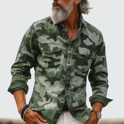 Michel | Military Design Shirt Military Green Shirt