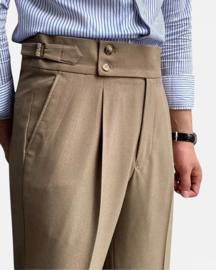 Men’s High-Rise Tailored Trousers Pants
