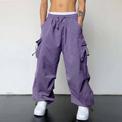 Lucas | Cargo Jogger Pants Purple Pants
