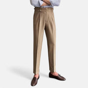 Men’s High-Rise Tailored Trousers Pants
