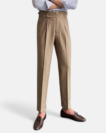 Men’s High-Rise Tailored Trousers Pants