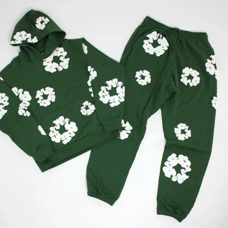 Denim Tears Tracksuit Set Dark green suit Hoodie