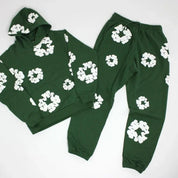 Denim Tears Tracksuit Set Dark green suit Hoodie