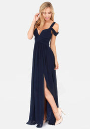 Elegant Greek Goddess Pleated Maxi Dress Dresses