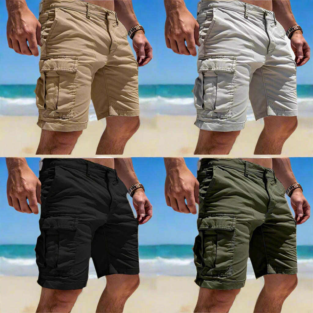 Men's Cargo Short Pants Made from High-Quality Cotton Men Shorts