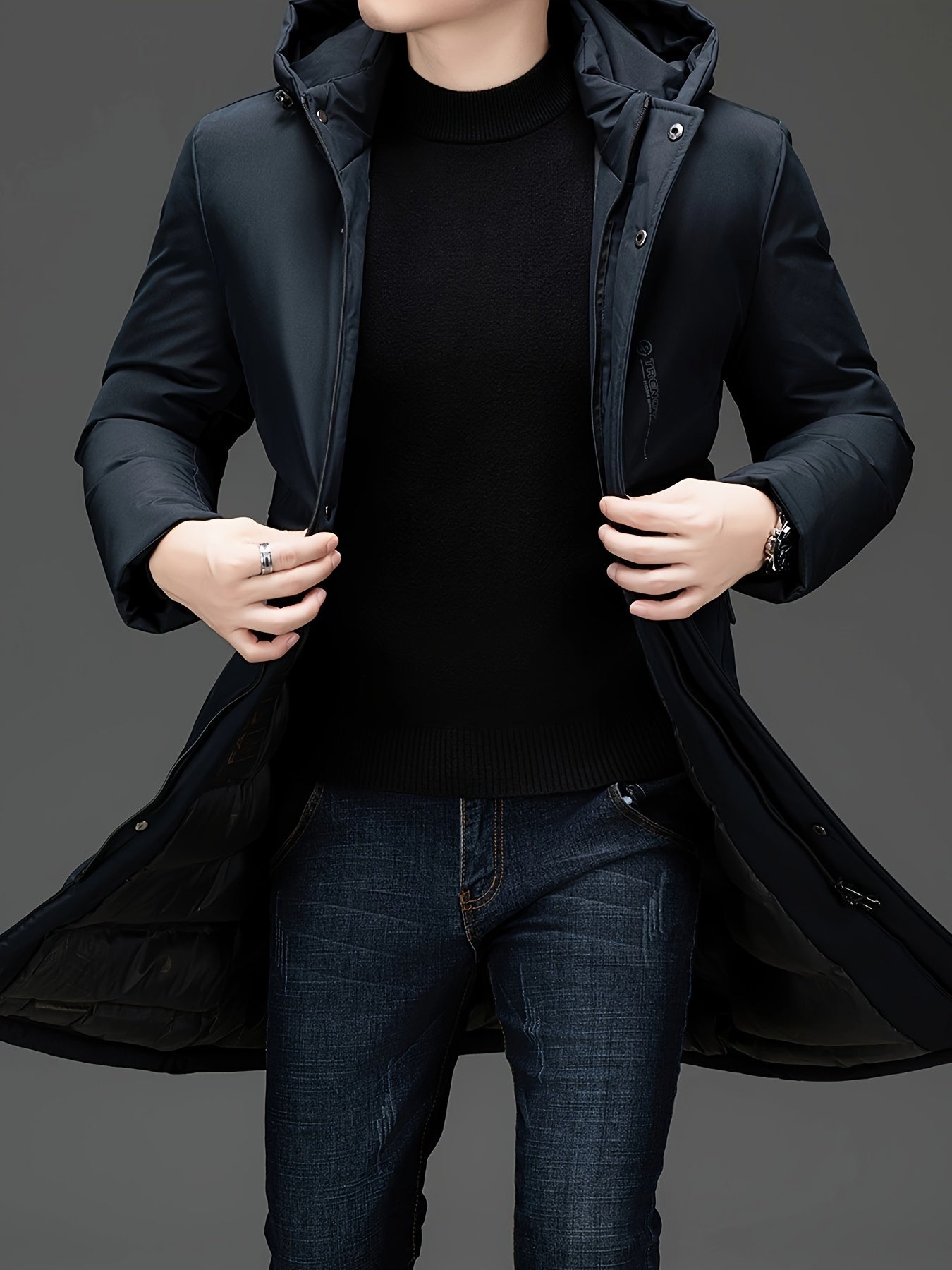 Hooded Elegant Coat Jacket