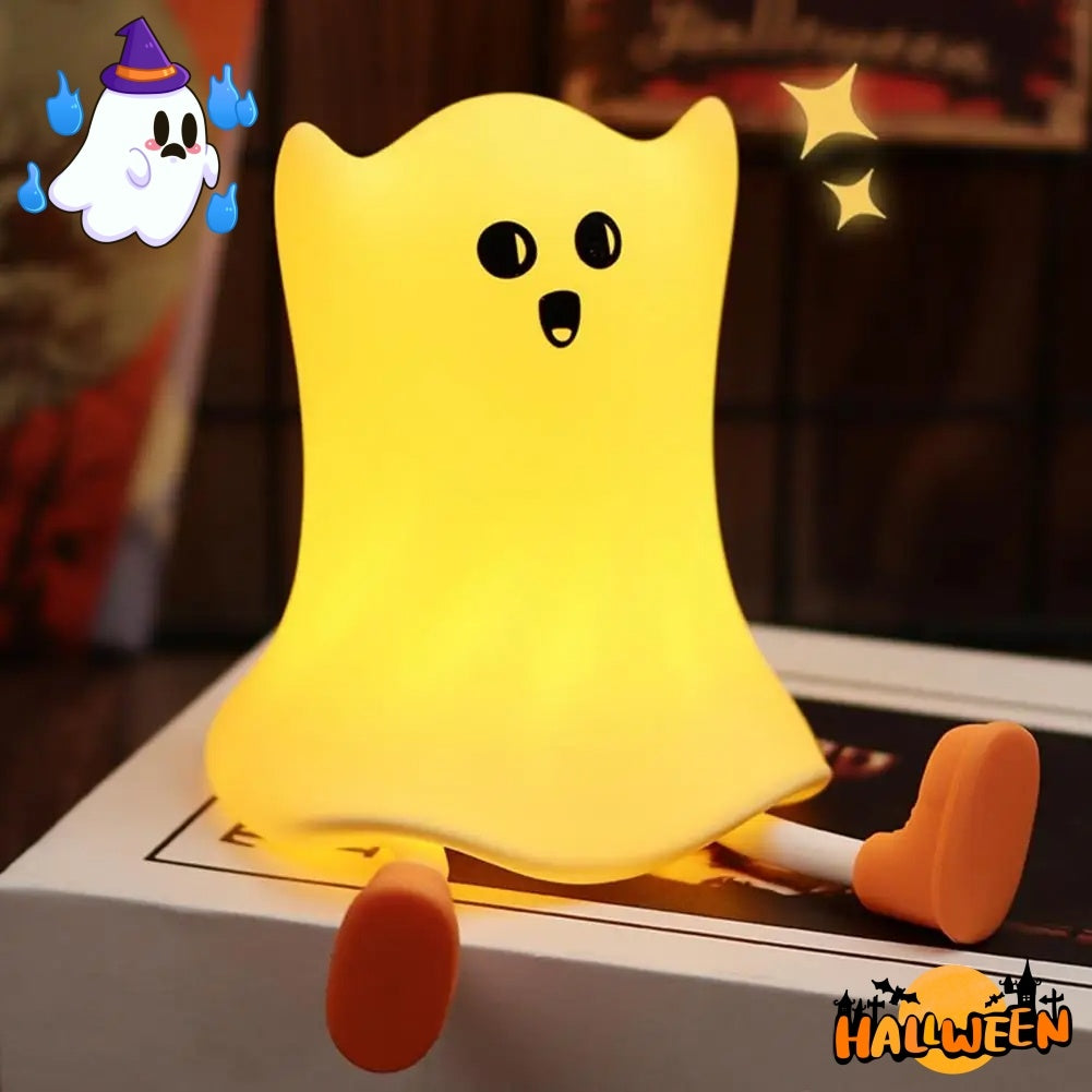 Sweet Ghost Silicone Touch Lamp Halloween Decorations
