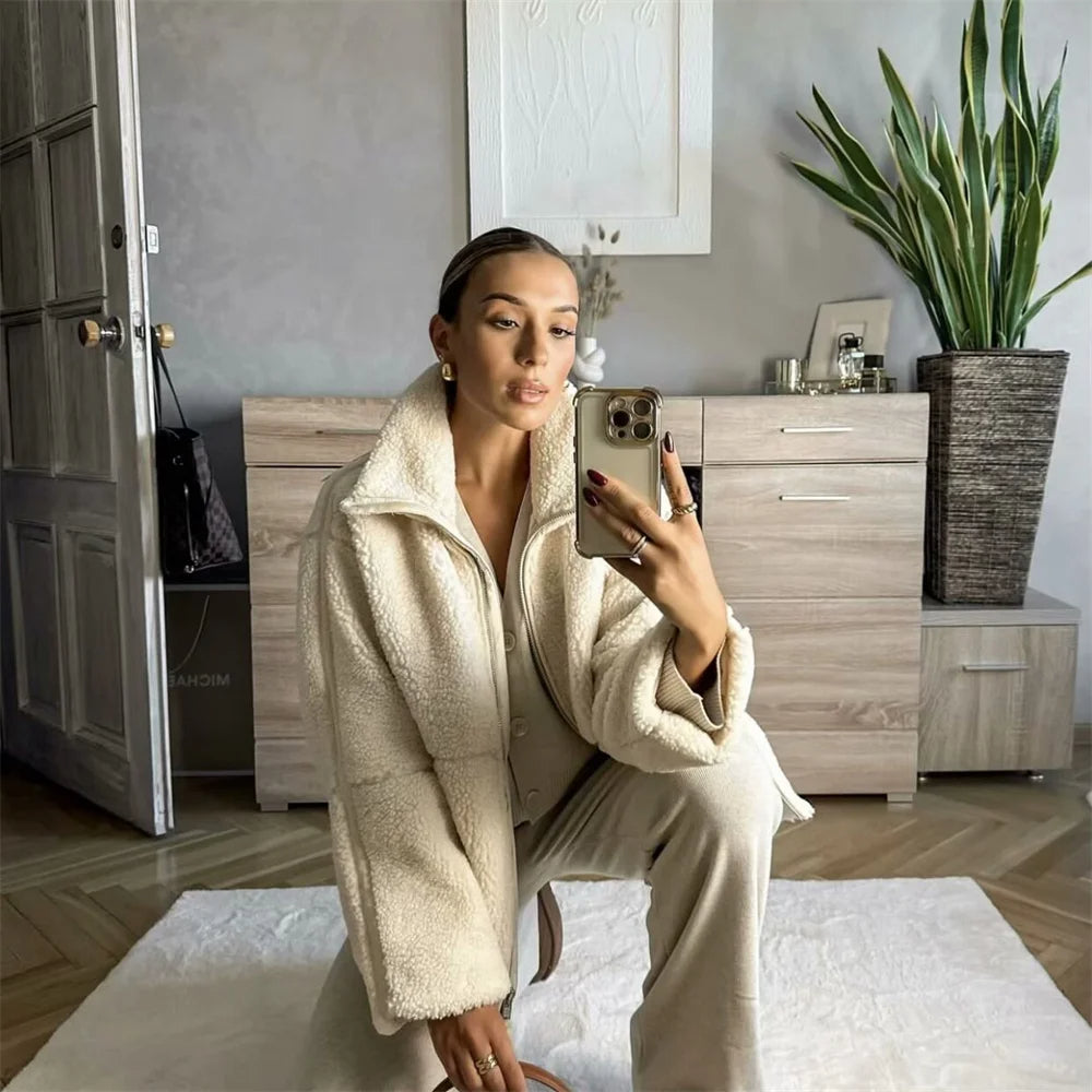 Cozy Teddy Fleece Jacket Fleece Jacket