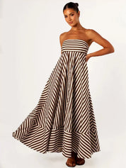 Nocturnal Charm Ruched Maxi Dress Dresses