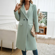 Clarise | Elegant V-Neck Coat Coats