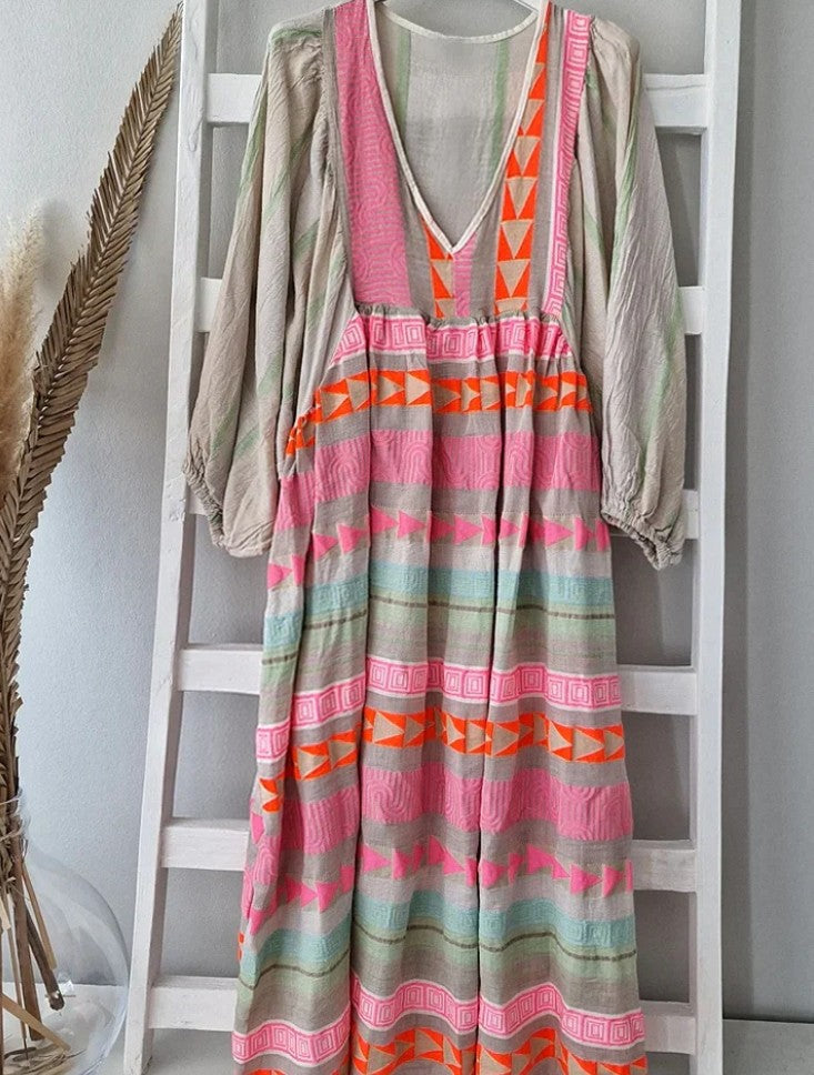 Stylish Flowy Summer Midi Dress Dresses