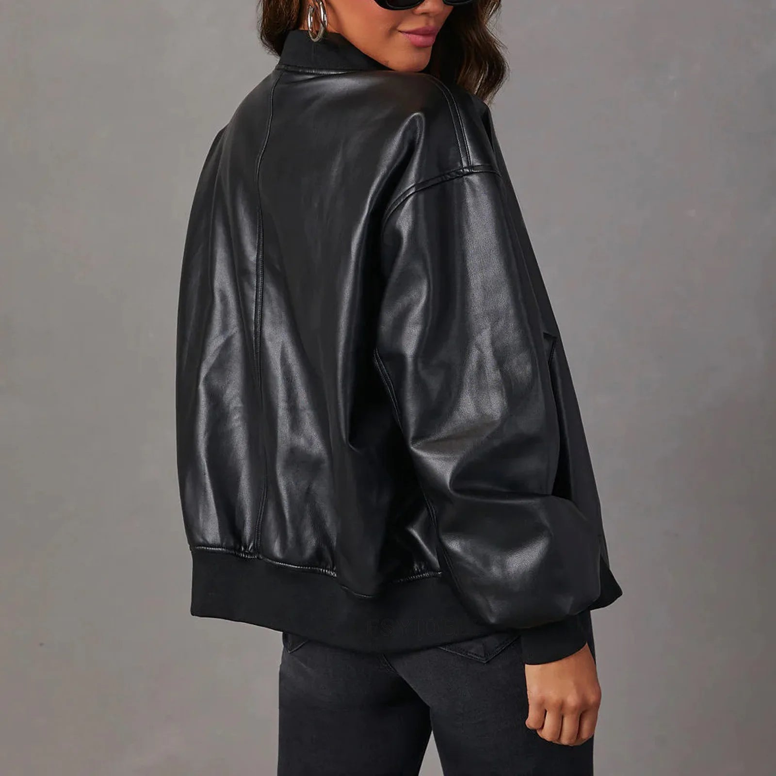 Women's Casual Leather Jacket Jackets