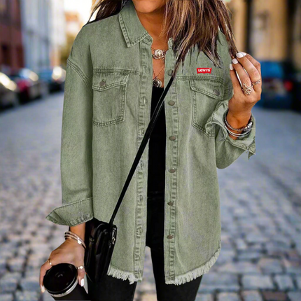 Levi's - Classic Lightweight Denim Jacket Olive Green Women Jacket