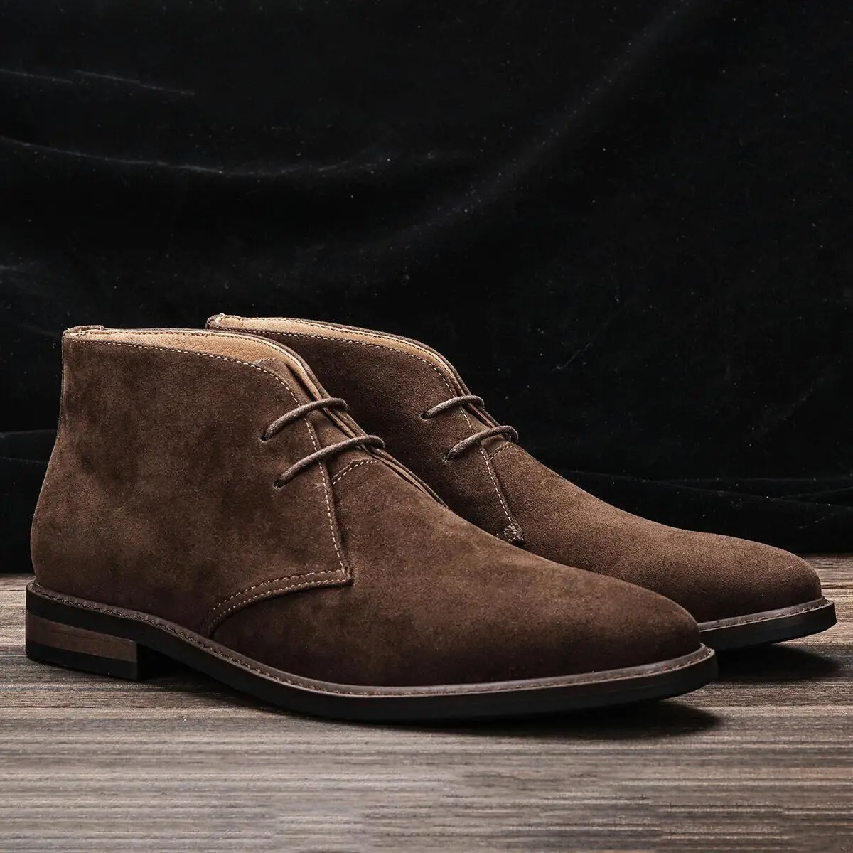 Timeless Suede Chukka Boots for Men Brown Boots