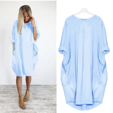 Luna™ - Comfortable and cute dress Sky blue Dress