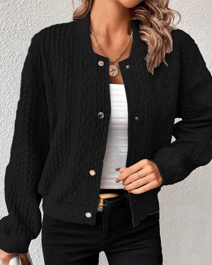 Audrey Knitted Cardigan Black