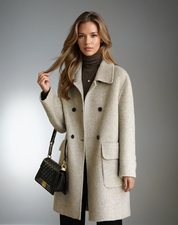 Maya | Chique and Comfortabel Coat Beige Coats & Jackets