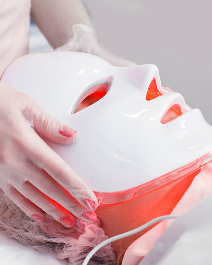 Vrimlo 7 Color LED Therapy Mask for Effortlessly Smoother Skin Beauty