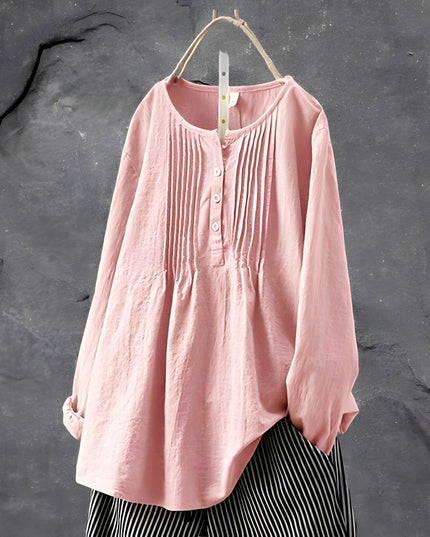 Emma™ Tummy Covering Tunic Blouse Pink Blouse