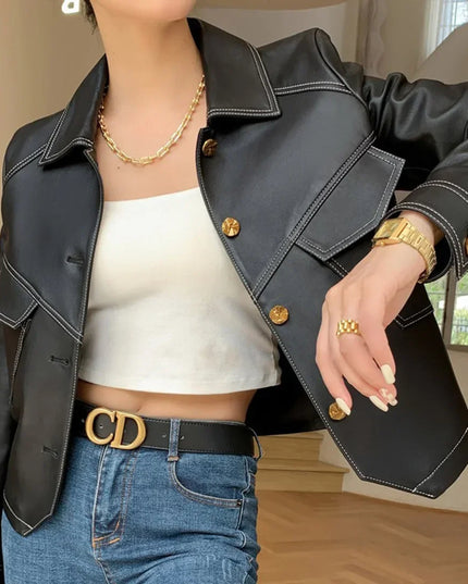 Women's Vintage Genuine Leather Jacket Leather Jacket