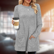 Colina | Elegant Pullover Gray