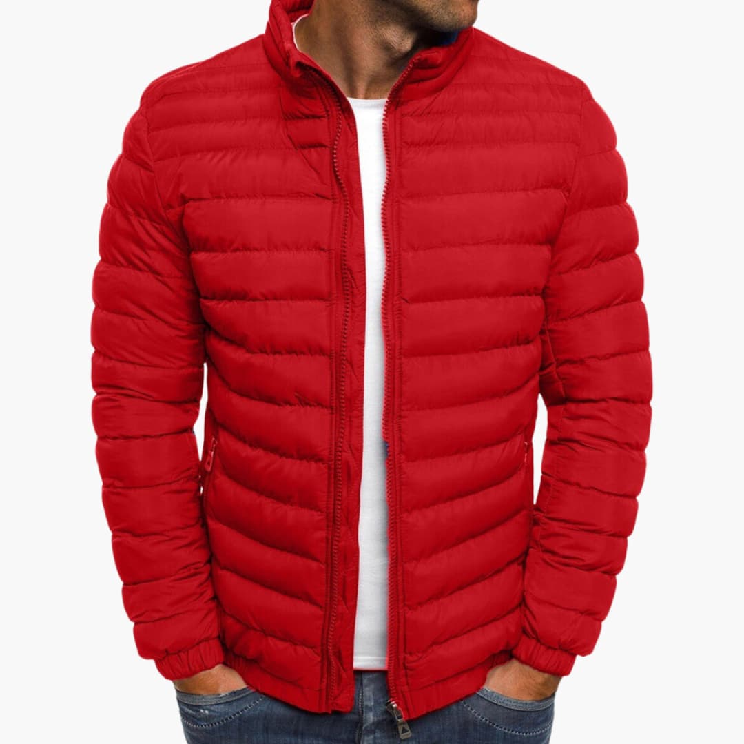 Archie | Premium Quilted Jacket Red Jacket
