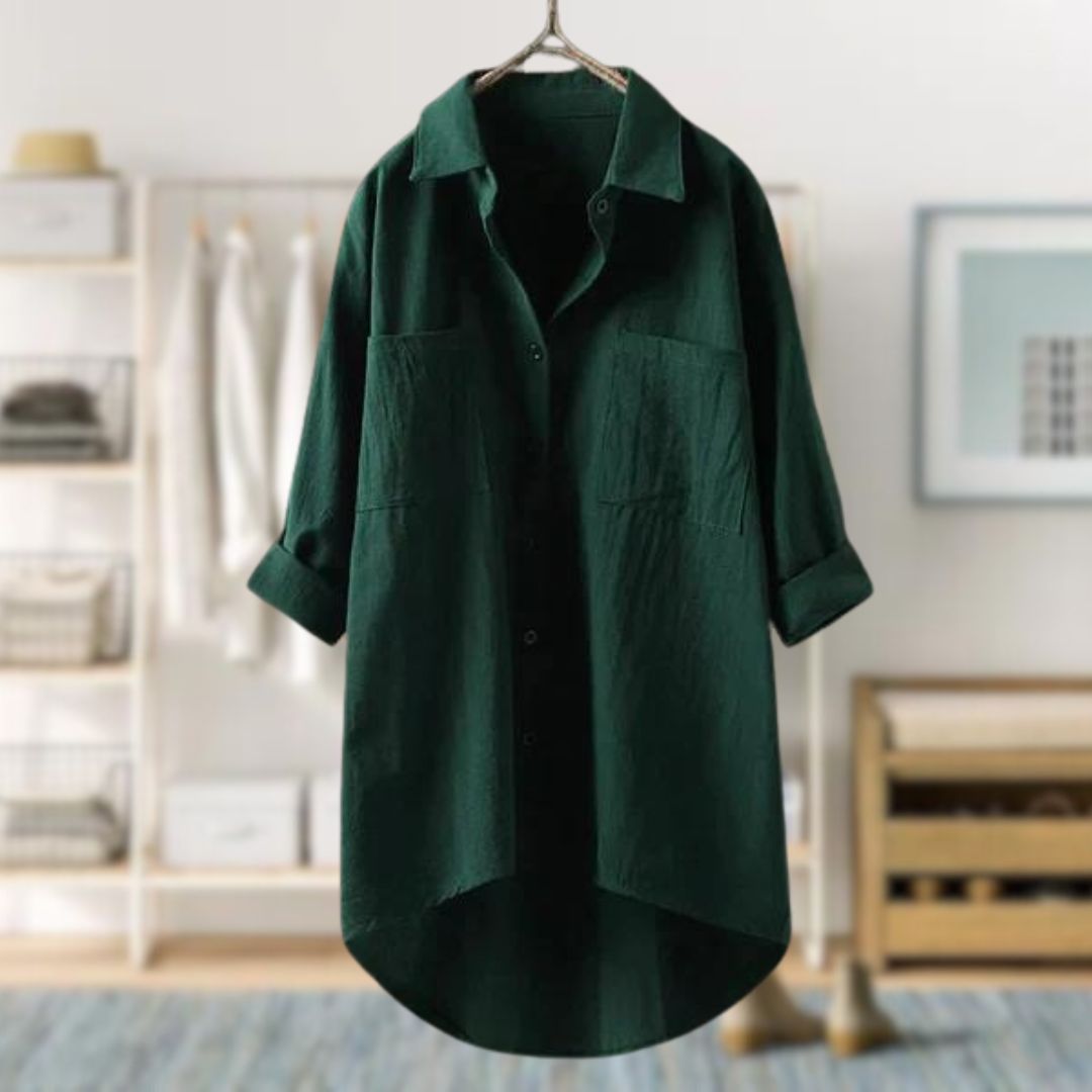 Mai | Sleeved Blouse Green