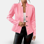 Rayna | Elegant Tailored Cardigan Pink