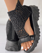 Freya™ - Knitted Orthopedic Sandals With Handmade Details