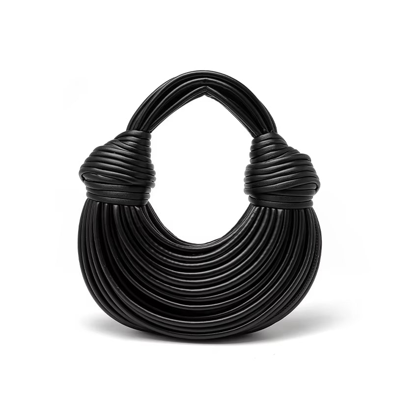 The Amelie Sculptural Bag Black Handbags