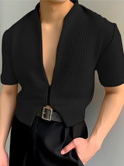 RIVET TEXTURED JACKET Black