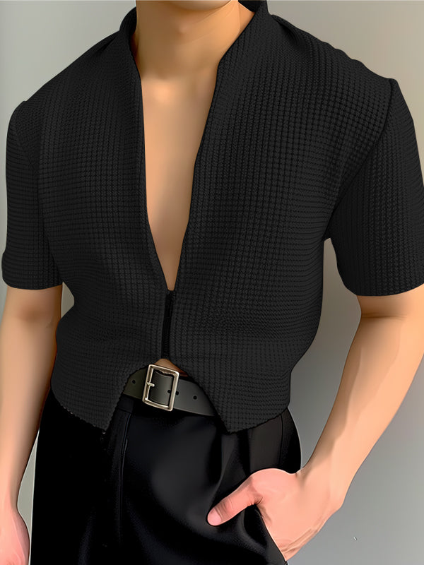 RIVET TEXTURED JACKET Black