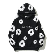 Pure Cotton Kapok Foam-Print Hoodie Sweater Hoodie