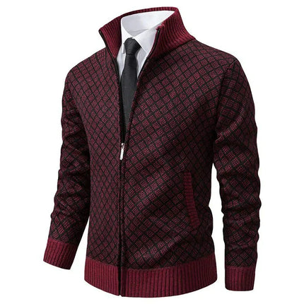 Elegant Men's Tailored Blazer Red Tailored Blazer