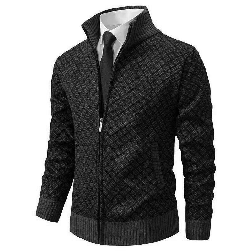 Elegant Men's Tailored Blazer Black Tailored Blazer
