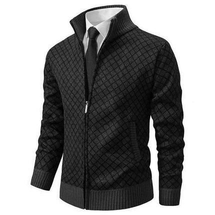 Elegant Men's Tailored Blazer Black Tailored Blazer