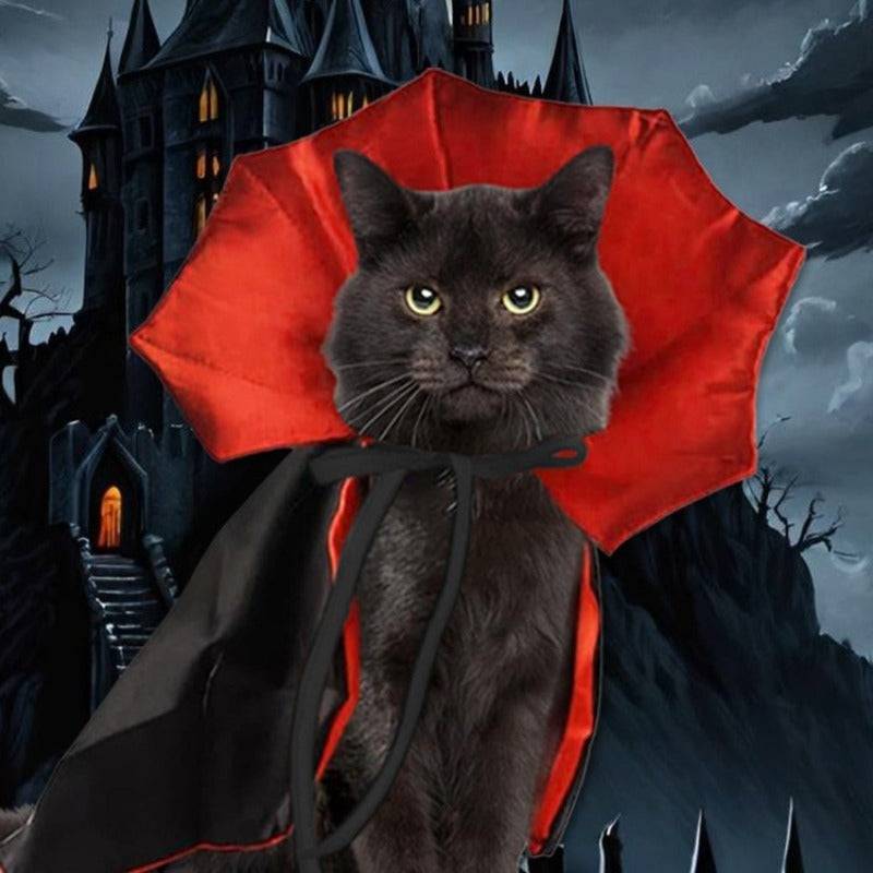 Pet Vampire Cloak Halloween Costume Pet Apparel