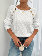 Jaimy | Classic Cashmere Sweater White