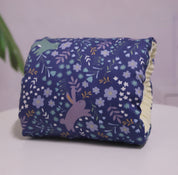 Cotton Nursing Arm Pillow – Baby Support Pad Deep blue background rabbit 25X23CM Cotton Padded Jacket