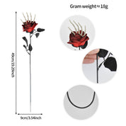 Skull Rose Hand Halloween Ornament Red Halloween Decorations