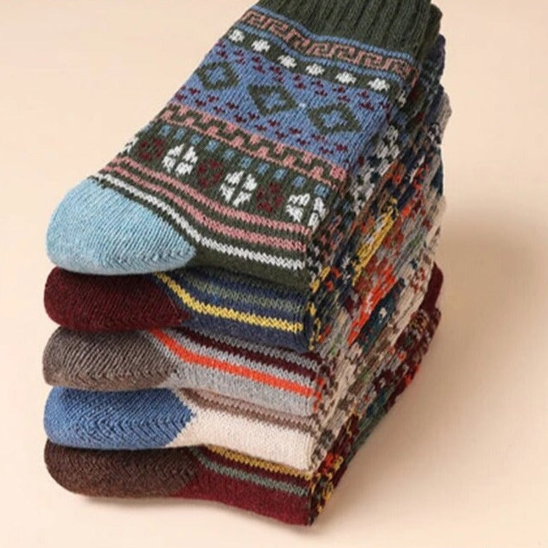 Unisex Thermal Wool Winter Socks 38-45 Set B Fashion